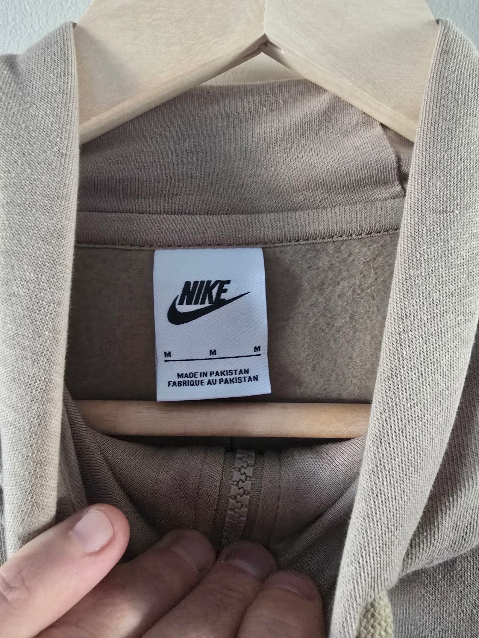 Sudadera Nike Bege com Zíper - Tamanho M (Nova com etiquetas) – photo 5